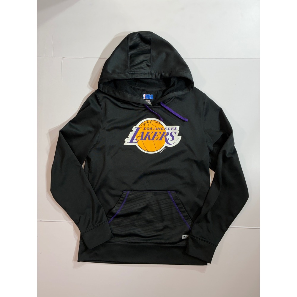 NBA Los Angeles Lakers Hoodie Women Small Black TX3 Performance Sweatshirt